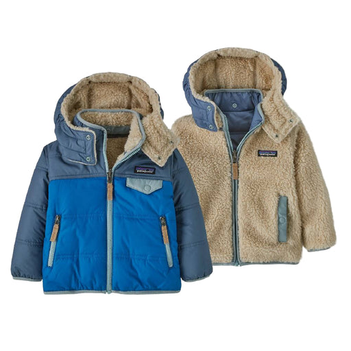 Patagonia Baby Boy's Reversible Tribbles Hoodie - Endless Blue KIDS - Boys - Clothing - Outerwear - Jackets Patagonia