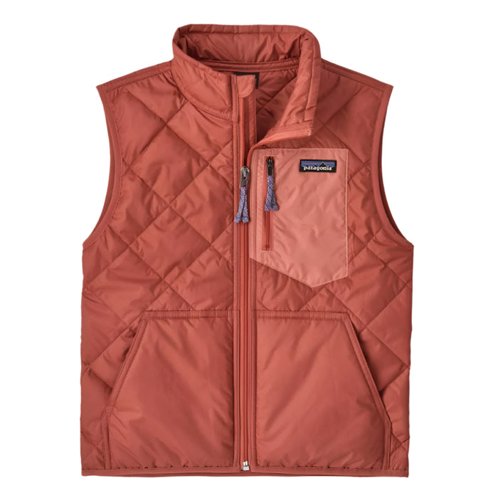 Patagonia Girl's Diamond Quilted Vest - Potters Red KIDS - Girls - Clothing - Outerwear - Vests Patagonia