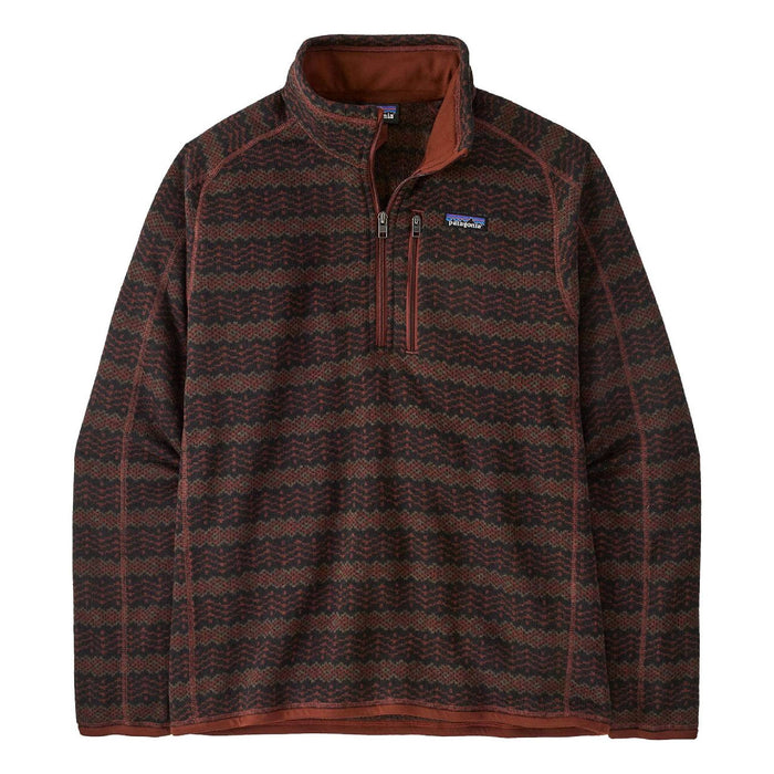 Patagonia Men's 1/4 Zip Better Sweater Pullover - Woven Together/Dried Vanilla MEN - Clothing - Pullovers & Hoodies Patagonia