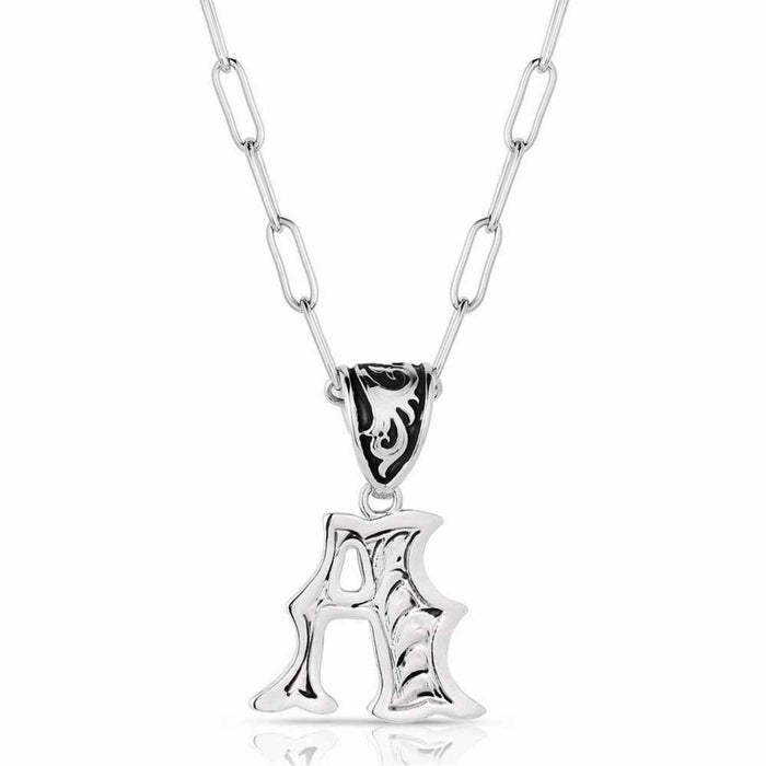 Montana Silversmiths Western Initial Necklace - A WOMEN - Accessories - Jewelry - Necklaces Montana Silversmiths