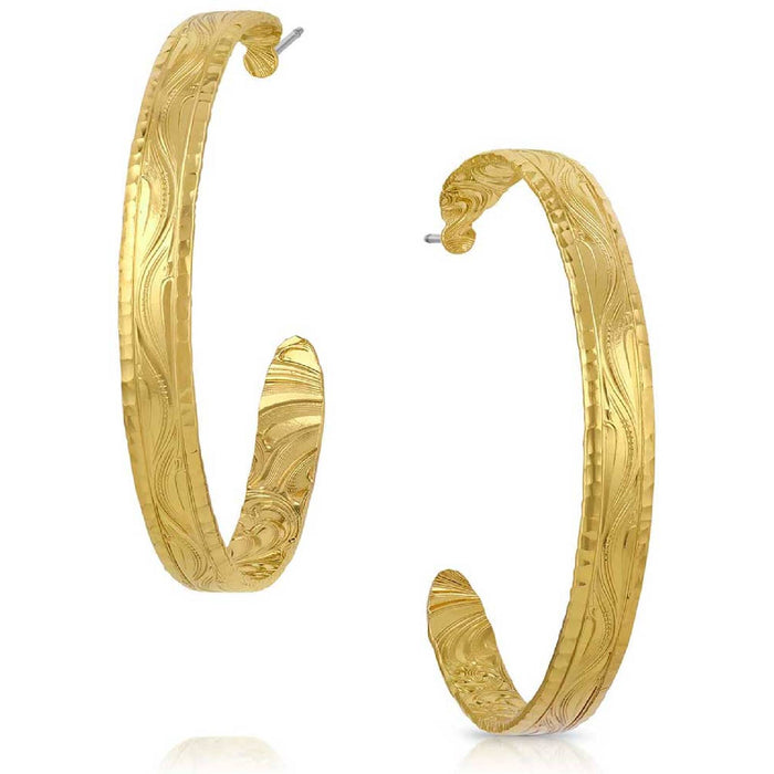 Montana Silversmith Thin Hoop Gold Earring WOMEN - Accessories - Jewelry - Earrings Montana Silversmiths