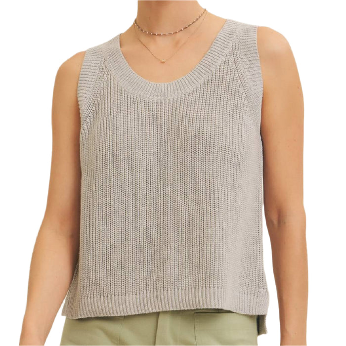 Cotton Linen Sweater Tank Top WOMEN - Clothing - Tops - Sleeveless In February