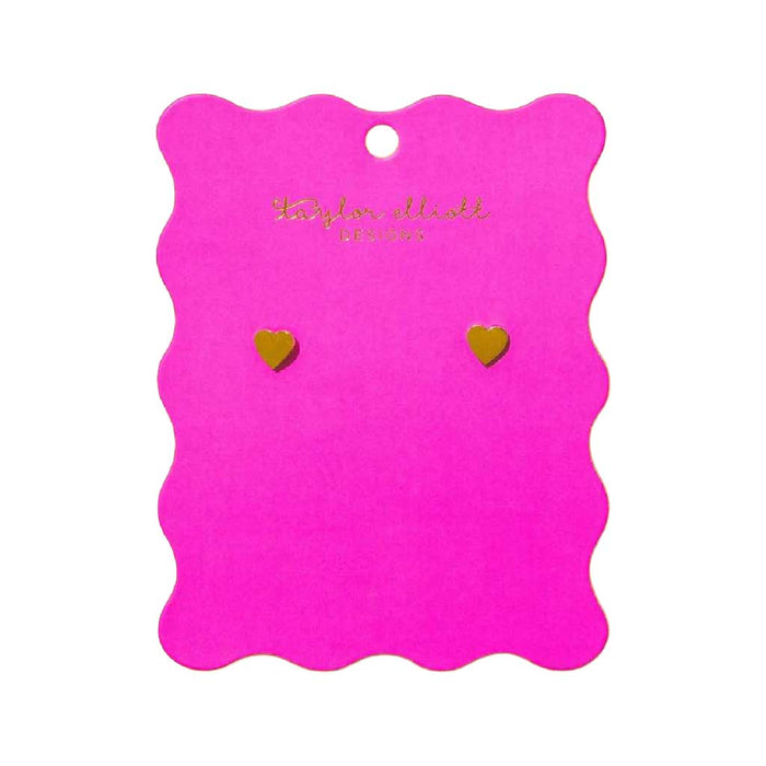 Annie Gold Hearts Stud Earrings