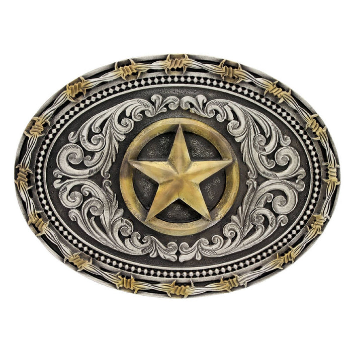 Montana Silversmiths Classic Impressions Lone Star Attitude Buckle ACCESSORIES - Additional Accessories - Buckles Montana Silversmiths