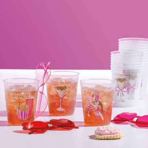 Mud Pie Love Stink Let's Drink Valentine Party Cup Set HOME & GIFTS - Tabletop + Kitchen - Drinkware + Glassware Mud Pie