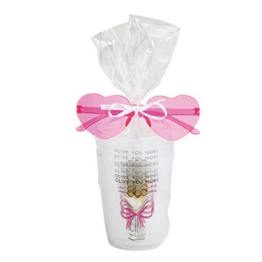 Mud Pie Olive You More Valentine Party Cup Set HOME & GIFTS - Tabletop + Kitchen - Drinkware + Glassware Mud Pie