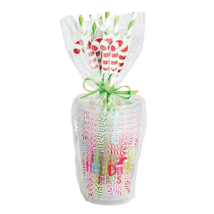 Mud Pie Full Of Holiday Spirits Holiday Party Cup Set HOME & GIFTS - Tabletop + Kitchen - Drinkware + Glassware Mud Pie