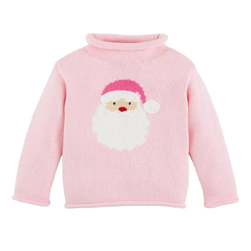 Mud Pie Toddler Girl's Rolled Neck Santa Sweater - Pink KIDS - Baby - Baby Girl Clothing Mud Pie