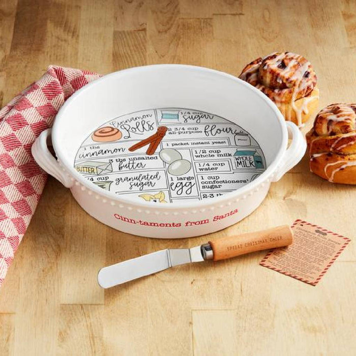 Mud Pie Cinnamon Roll Recipie Baking Dish Set HOME & GIFTS - Home Decor - Seasonal Decor Mud Pie