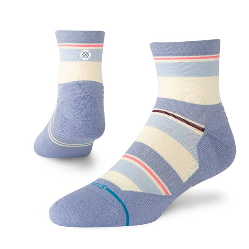 Stance Women's Milo Light Performance Quarter Crew Socks - Blue WOMEN - Clothing - Intimates & Hosiery Stance