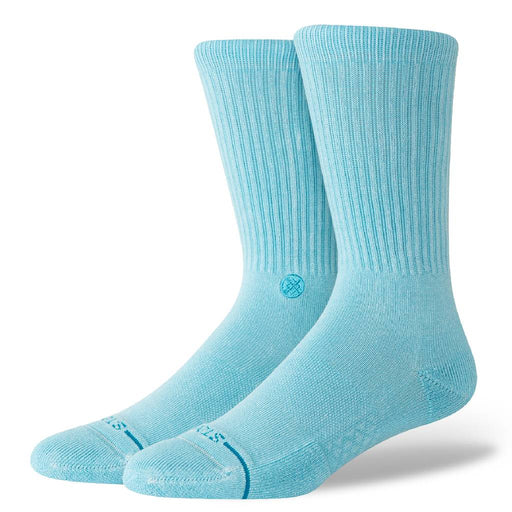 Stance Men's Icon Dyed Crew Socks - Electric Blue MEN - Clothing - Underwear, Socks & Loungewear - Socks Stance