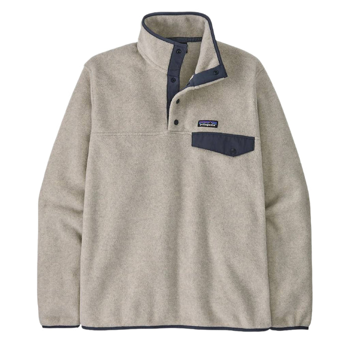 Patagonia Men's Synch Snap T Pullover - Oatmeal Heather/Smolder Blue MEN - Clothing - Pullovers & Hoodies Patagonia