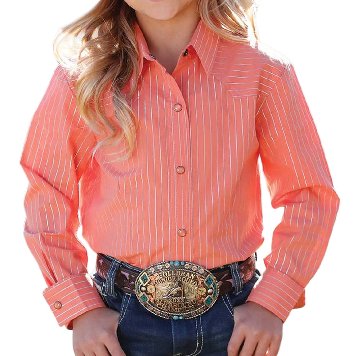 Cruel Girl's Stripe Snap Shirt KIDS - Girls - Clothing - Tops - Long Sleeve Tops Cruel Denim