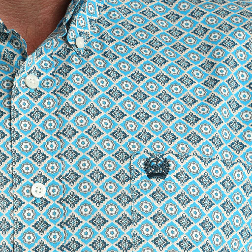 Cinch Men's Diamond Print Button Down Shirt MEN - Clothing - Shirts - Long Sleeve Cinch