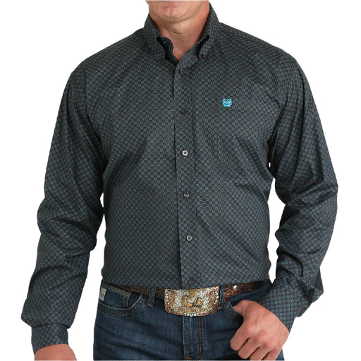Cinch Men's Geo Print Button Down Shirt MEN - Clothing - Shirts - Long Sleeve Cinch