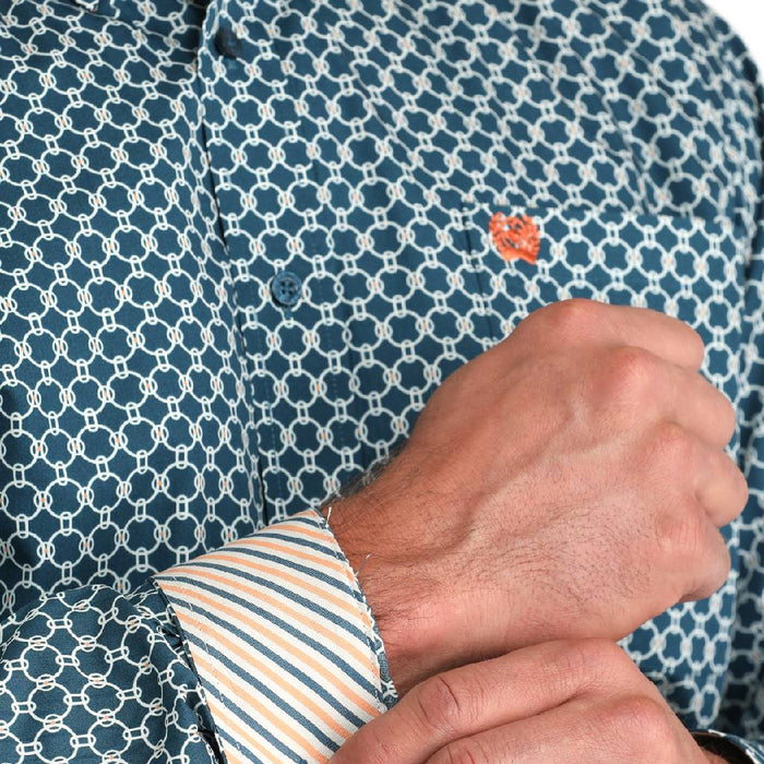 Cinch Men's Geo Print Button Down Shirt MEN - Clothing - Shirts - Long Sleeve Cinch