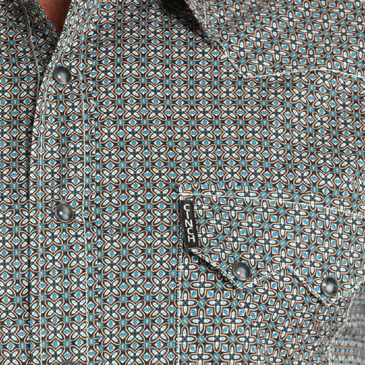 Cinch Men's Geo Print Pearl Snap Shirt MEN - Clothing - Shirts - Long Sleeve Cinch