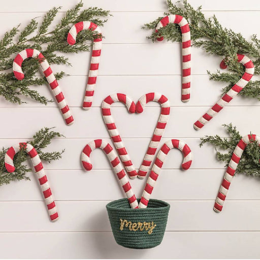 Mud Pie Tin Candy Cane Ornament HOME & GIFTS - Home Decor - Seasonal Decor Mud Pie