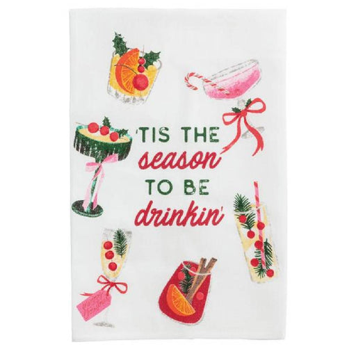 Mud Pie Tis The Season Bar Towel HOME & GIFTS - Home Decor - Seasonal Decor Mud Pie