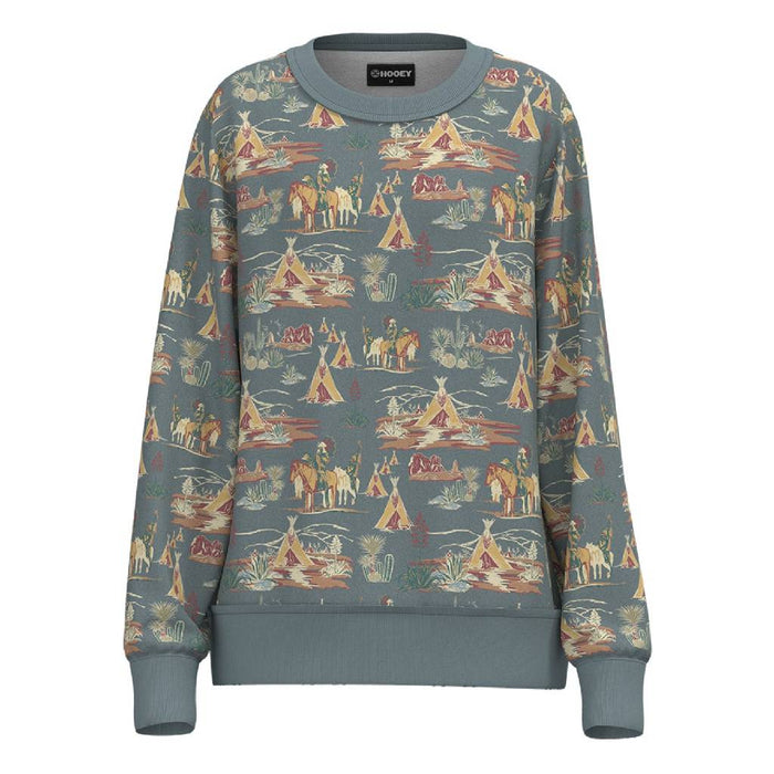 Hooey Girl's Stallion Crew Pullover KIDS - Girls - Clothing - Sweatshirts & Hoodies Hooey