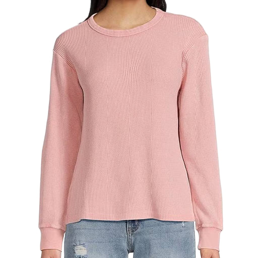 Flag & Anthem Women's Fayston Waffle Crew Top - Light Pink WOMEN - Clothing - Tops - Long Sleeved Flag And Anthem