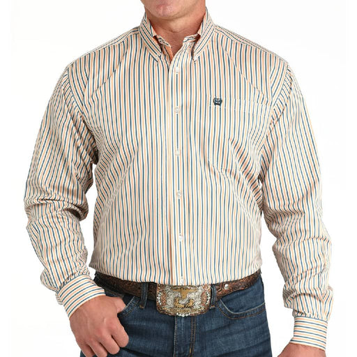 Cinch Men's Stripe Button Down Shirt MEN - Clothing - Shirts - Long Sleeve Cinch