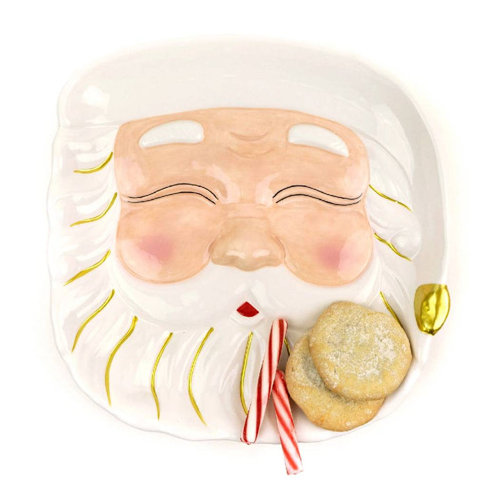 White Santa Platter HOME & GIFTS - Home Decor - Seasonal Decor 8 Oak Lane