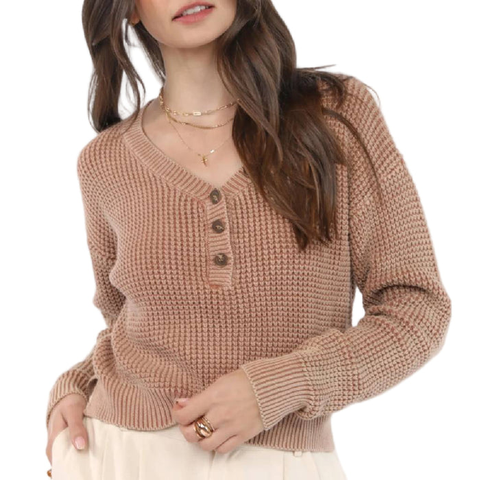 Sadie & Sage Brixton Mineral Wash Sweater WOMEN - Clothing - Sweaters & Cardigans Sadie & Sage