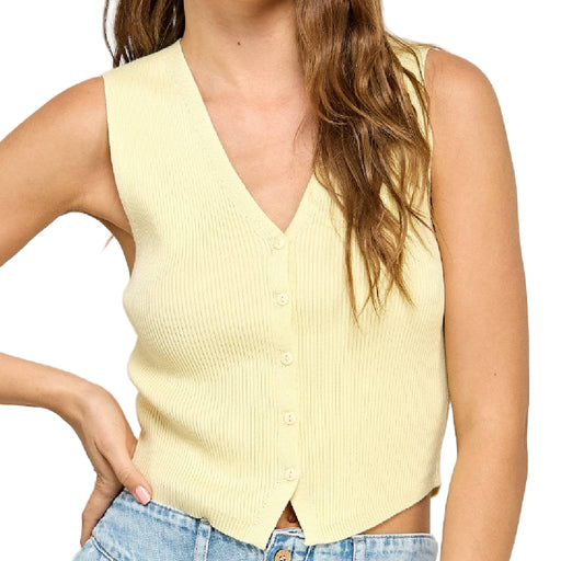 Soft Knitted Tank Vest WOMEN - Clothing - Tops - Sleeveless Miss Love