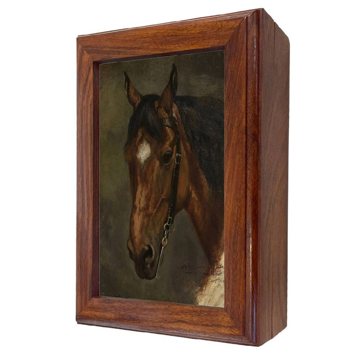 Horse Head Portrait Wood Trinket Box - Medium HOME & GIFTS - Home Decor - Decorative Accents Madison Bay Co.