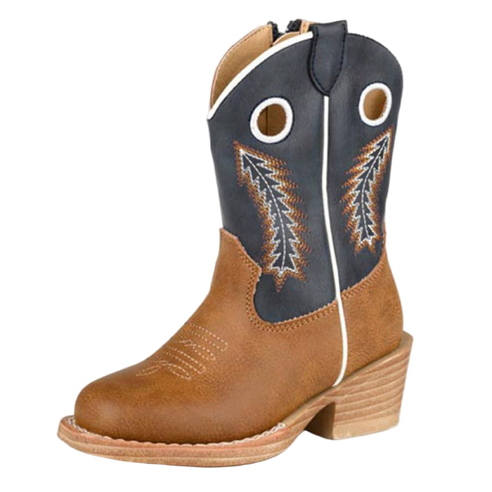 Roper Toddler Boy's Walker Tan Faux Leather Boot KIDS - Footwear - Boots Roper Apparel & Footwear