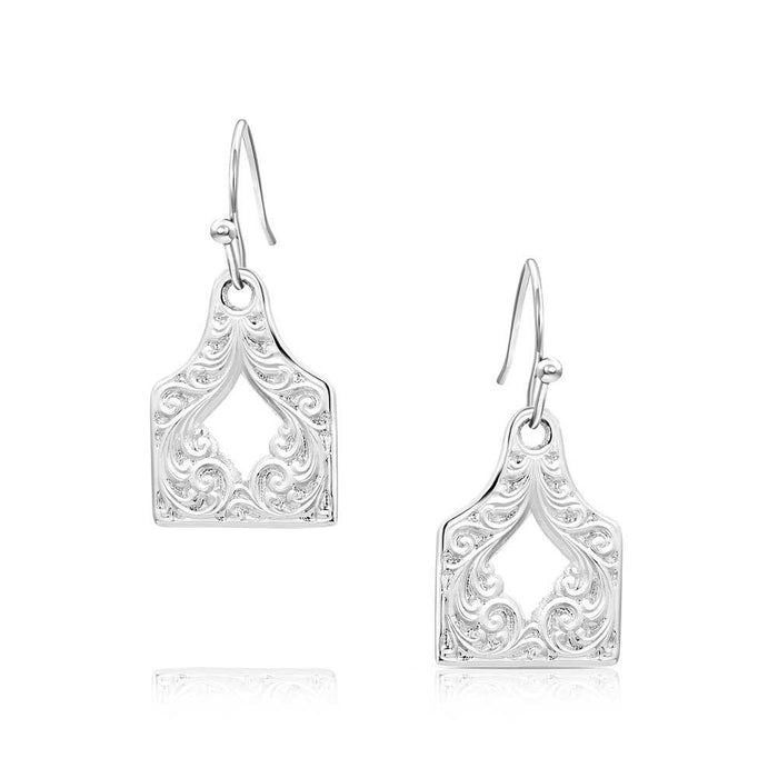 Montana Silversmiths Out West Scroll Tag Earrings WOMEN - Accessories - Jewelry - Earrings Montana Silversmiths