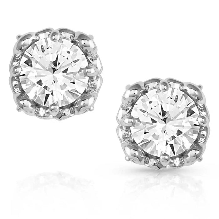 Montana Silversmiths On The Edge Crystal Post Earrings WOMEN - Accessories - Jewelry - Earrings Montana Silversmiths