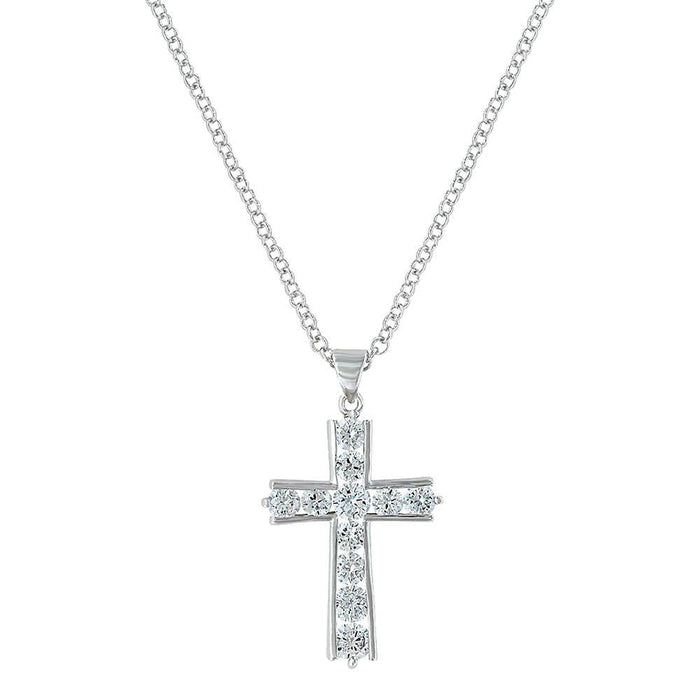 Montana Silversmiths Large Round Brilliance Cross Necklace