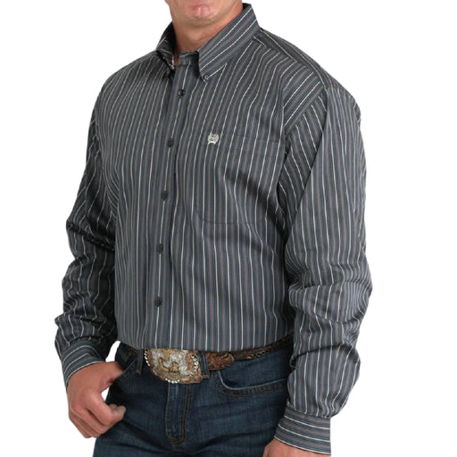 Cinch Men's Striped Button Down Shirt MEN - Clothing - Shirts - Long Sleeve Cinch