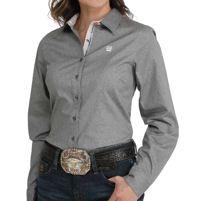 Cinch Women's Paisley Print Button Down Shirt