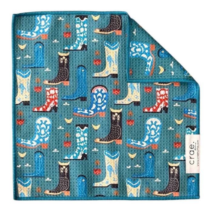Double Sided Washcloth - Rancher Aqua