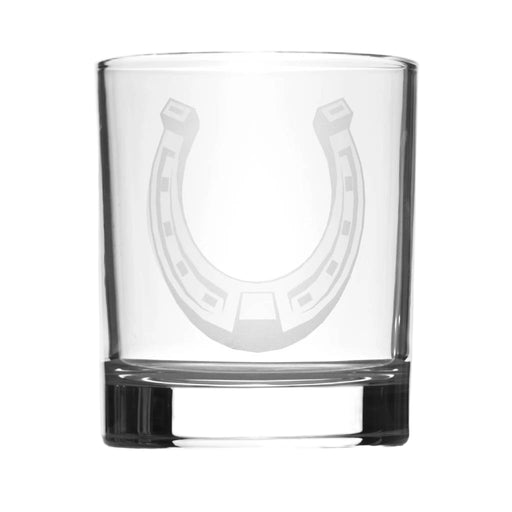 Western Horseshoe Double Old Fashioned Glass HOME & GIFTS - Tabletop + Kitchen - Drinkware + Glassware Godinger