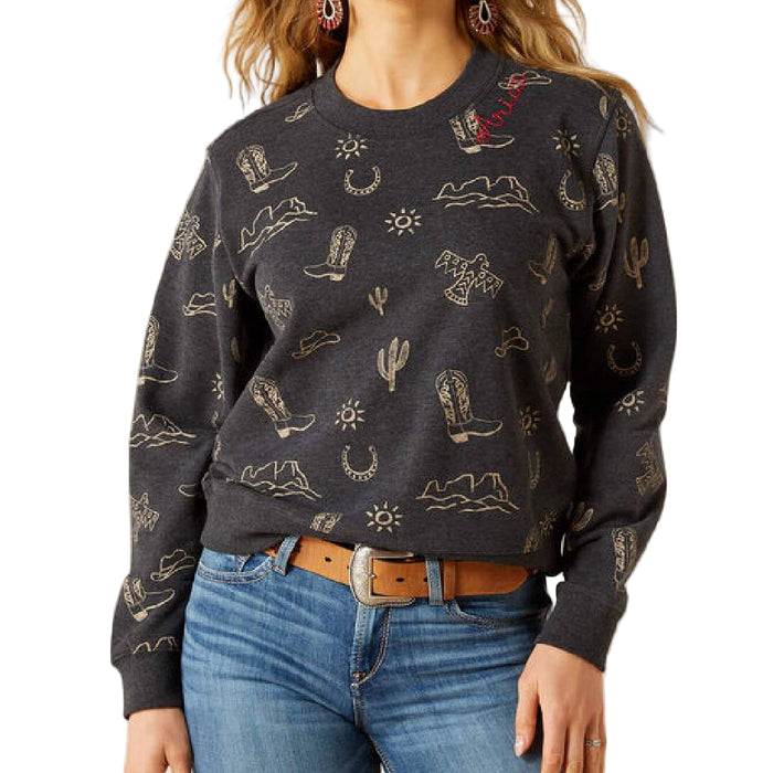 Ariat Women's Essential Crew Sweatshirt WOMEN - Clothing - Pullovers & Hoodies Ariat Clothing