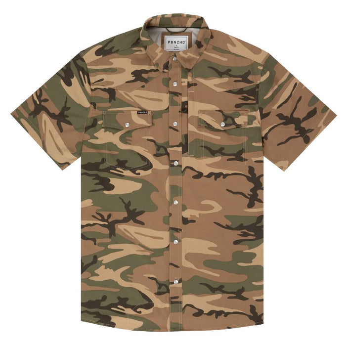 Poncho The Asado Western Shirt - Slim Fit MEN - Clothing - Shirts - Short Sleeve Poncho Outdoors