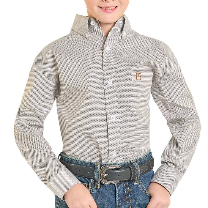 Panhandle Boy's Geo Print Button Shirt KIDS - Boys - Clothing - Shirts - Long Sleeve Shirts Panhandle