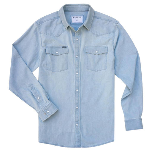 Poncho The Marfa Denim Western Shirt MEN - Clothing - Shirts - Long Sleeve Poncho Outdoors