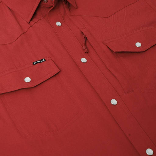 Poncho The Norman Western Shirt - Slim Fit MEN - Clothing - Shirts - Short Sleeve Poncho Outdoors