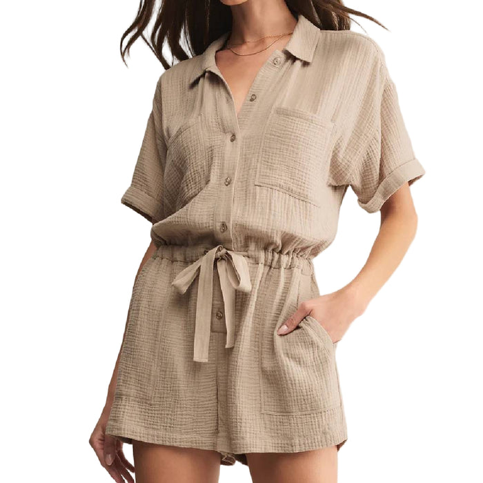 Z Supply Lookout Gauze Romper WOMEN - Clothing - Jumpsuits & Rompers Z Supply