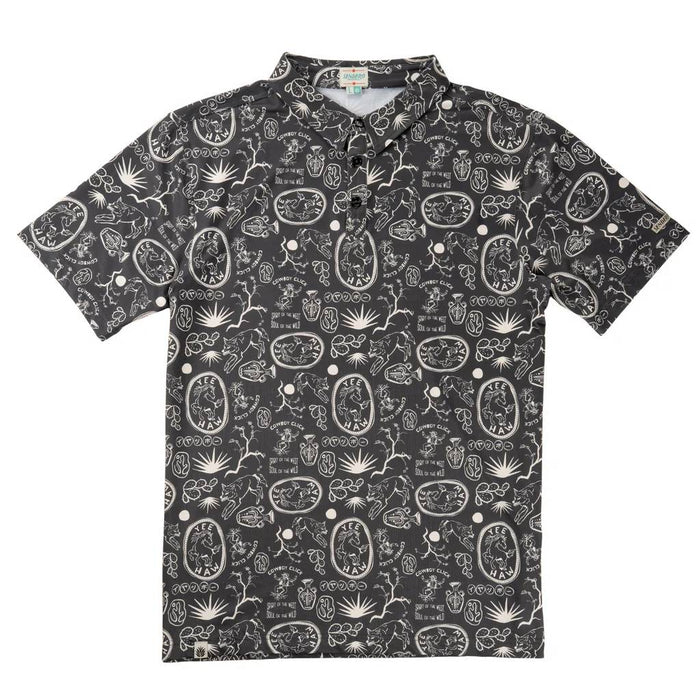 Sendero Provisions Men's High Noon Performance Polo Shirt - Haw Yee Charcoal