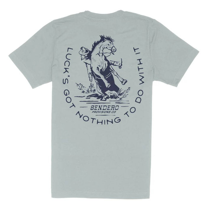 Sendero Provisions Men's No Luck Tee - Big Sky Blue MEN - Clothing - T-Shirts & Tanks Sendero Provisions Co