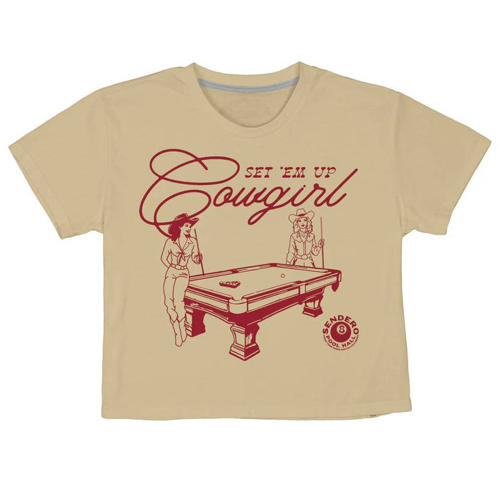 Sendero Provisions Women's Set Em Up Crop Tee - Cream WOMEN - Clothing - Tops - Short Sleeved Sendero Provisions Co