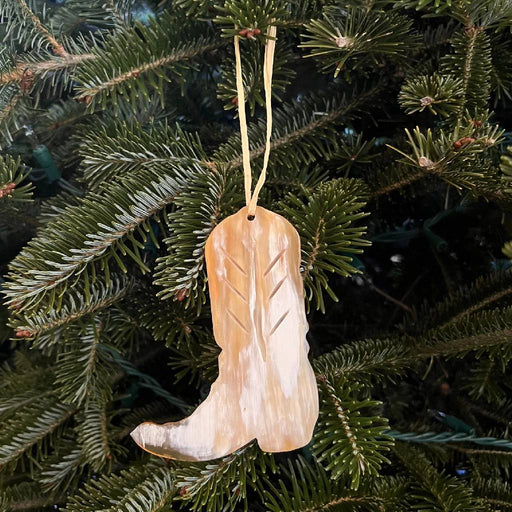 Horn Cowgirl Boot Ornament HOME & GIFTS - Home Decor - Seasonal Decor Maadili Collective