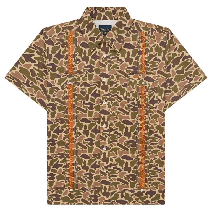 Texas Standard Guayabera Libre Shirt - Tejas Camo