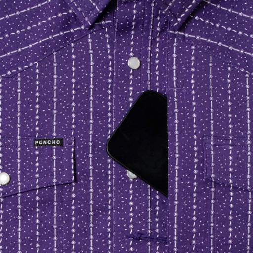 Poncho The Stockyard Western Shirt - Slim Fit MEN - Clothing - Shirts - Short Sleeve Poncho Outdoors